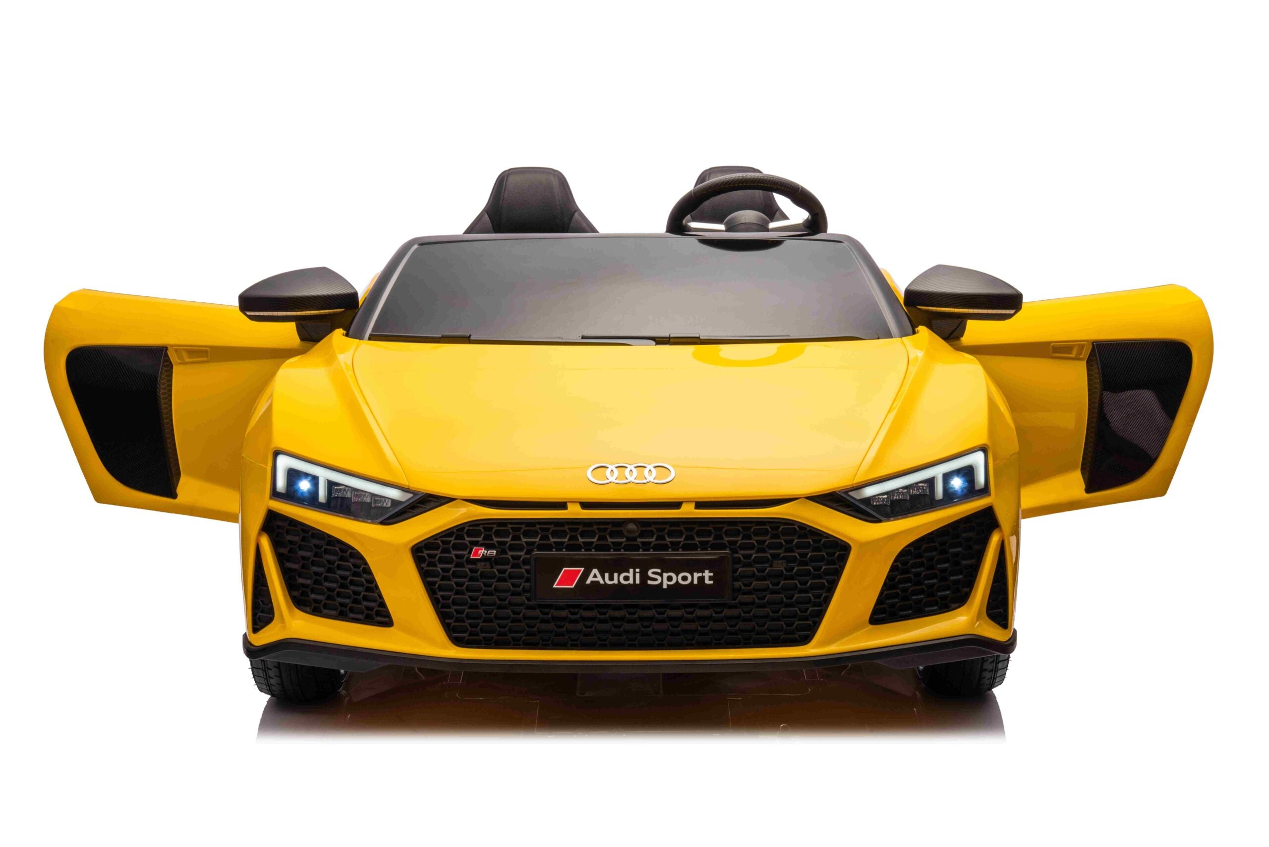 Licencirani auto na akumulator Audi R8 Spyder LIFT - dvosjed - žuti