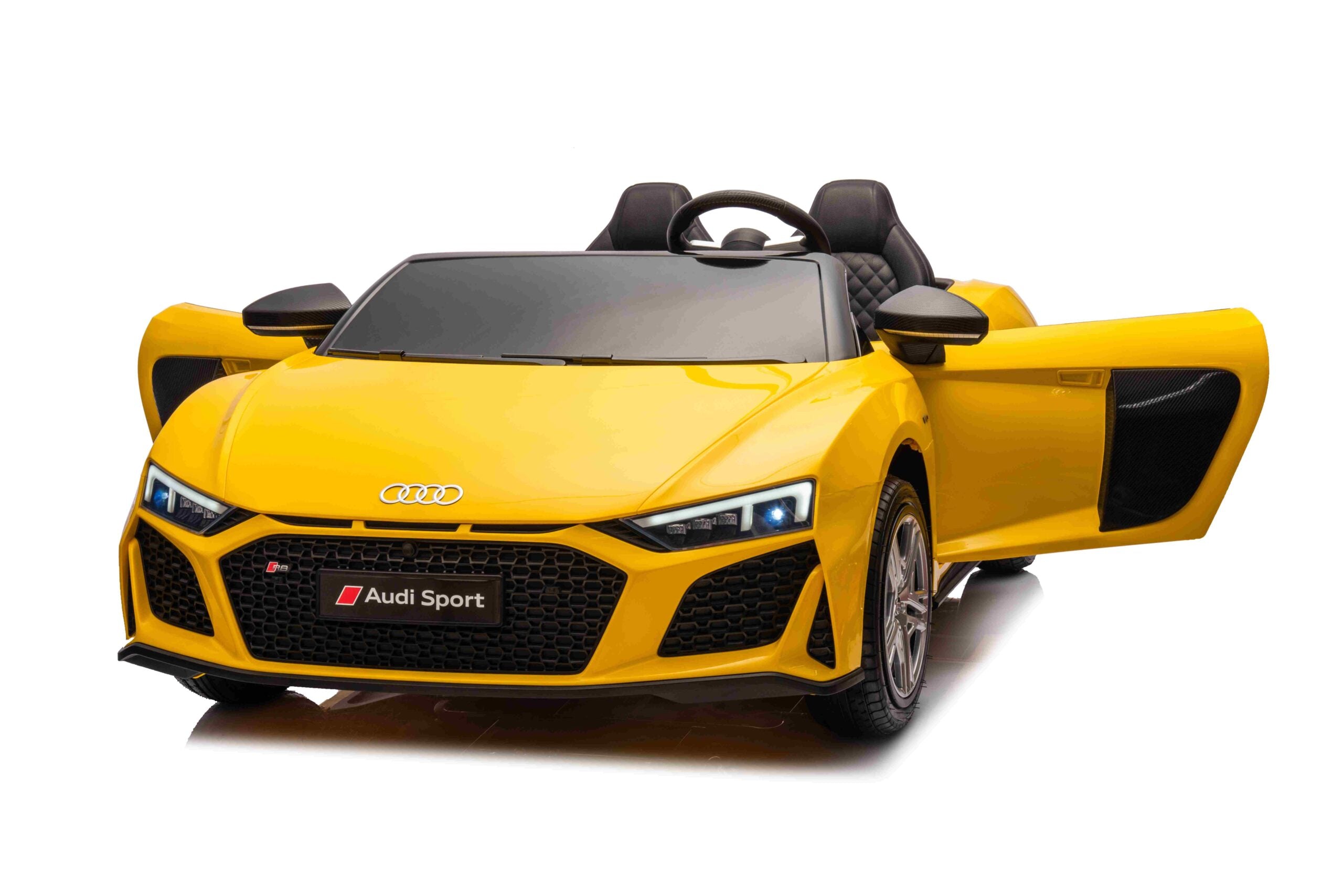 Licencirani auto na akumulator Audi R8 Spyder LIFT - dvosjed - žuti