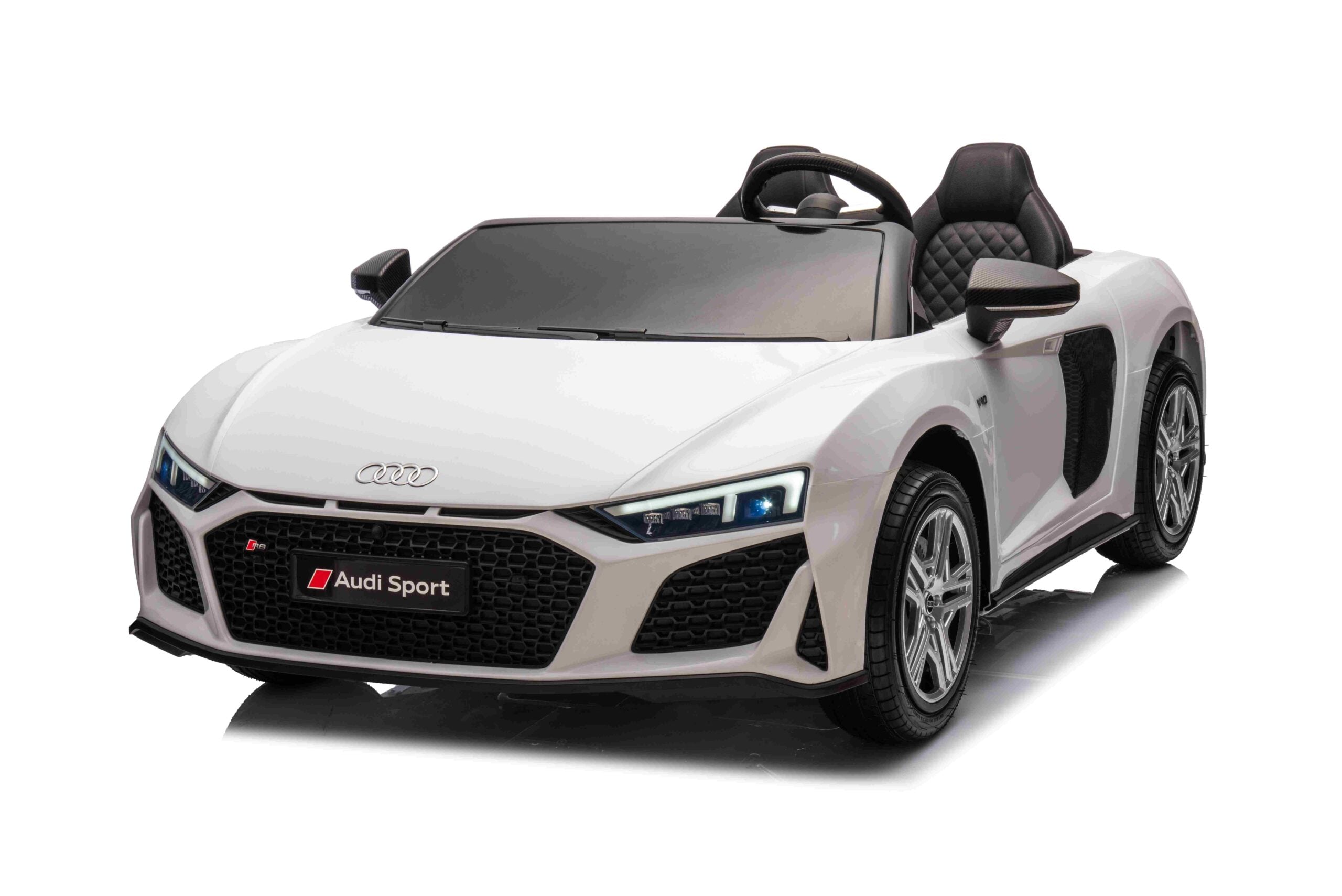 Licencirani auto na akumulator Audi R8 Spyder LIFT - dvosjed - bijeli