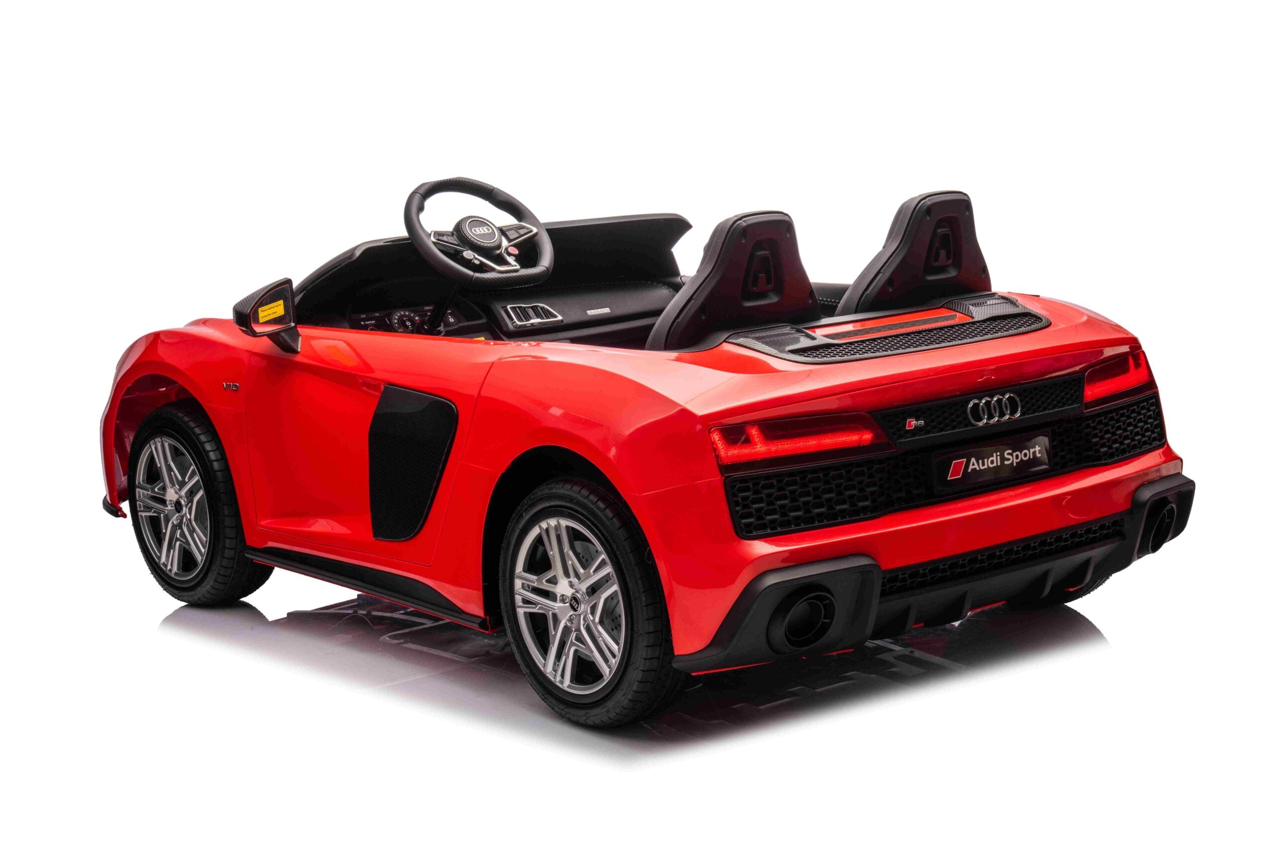 Licencirani auto na akumulator Audi R8 Spyder LIFT - dvosjed - crveni