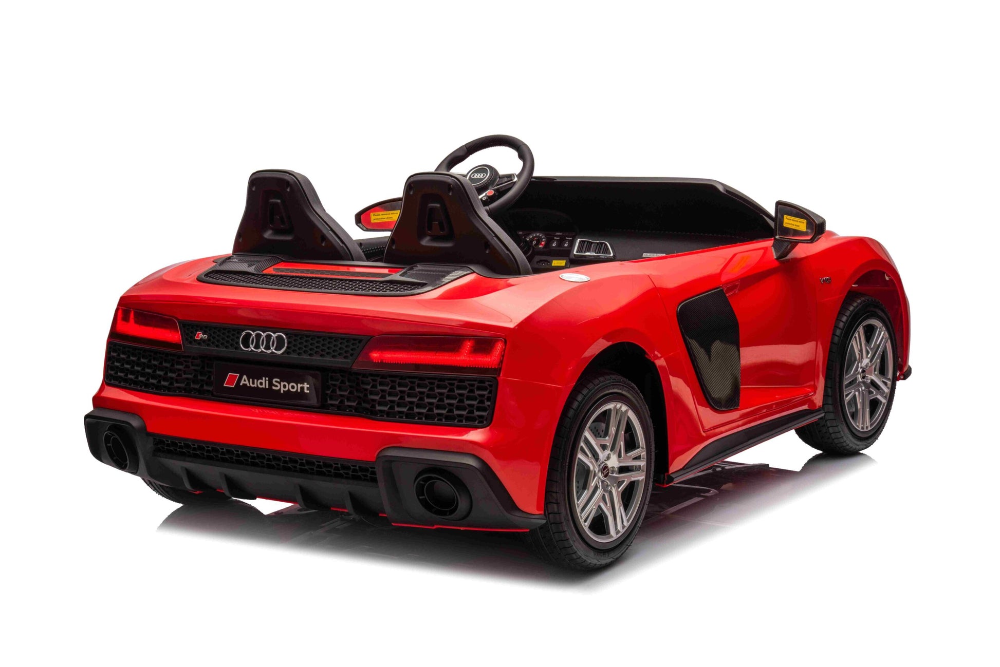 Licencirani auto na akumulator Audi R8 Spyder LIFT - dvosjed - crveni
