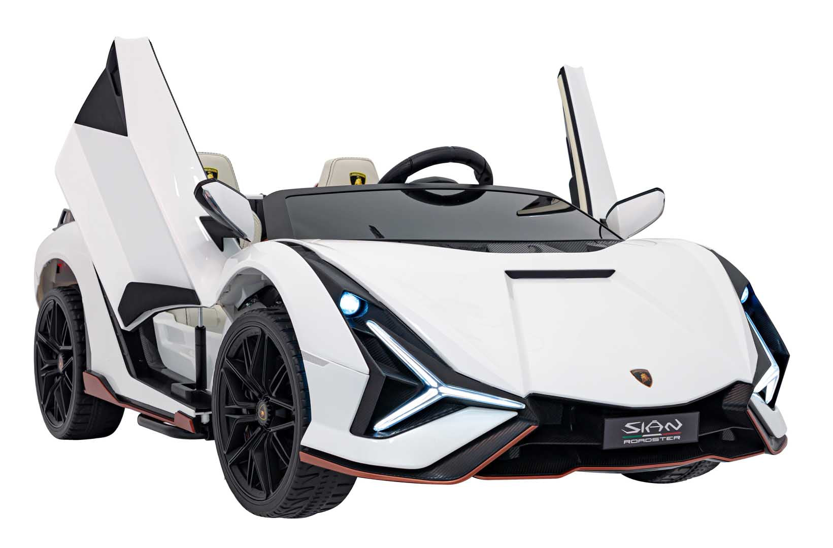 Licencirani auto na akumumulator Lamborghini SIAN 4x100W - dvosjed - bijeli