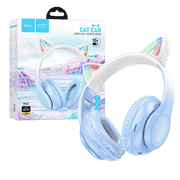 hoco. Slušalice bežične sa mikrofonom, Bluetooth - W42 Cat Ears, Crystal Blue