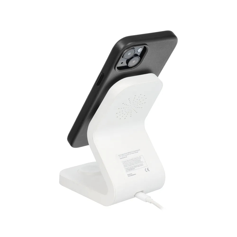 Usnjena Mag Cover maska, združljiva z MagSafe za iPhone 13, črna