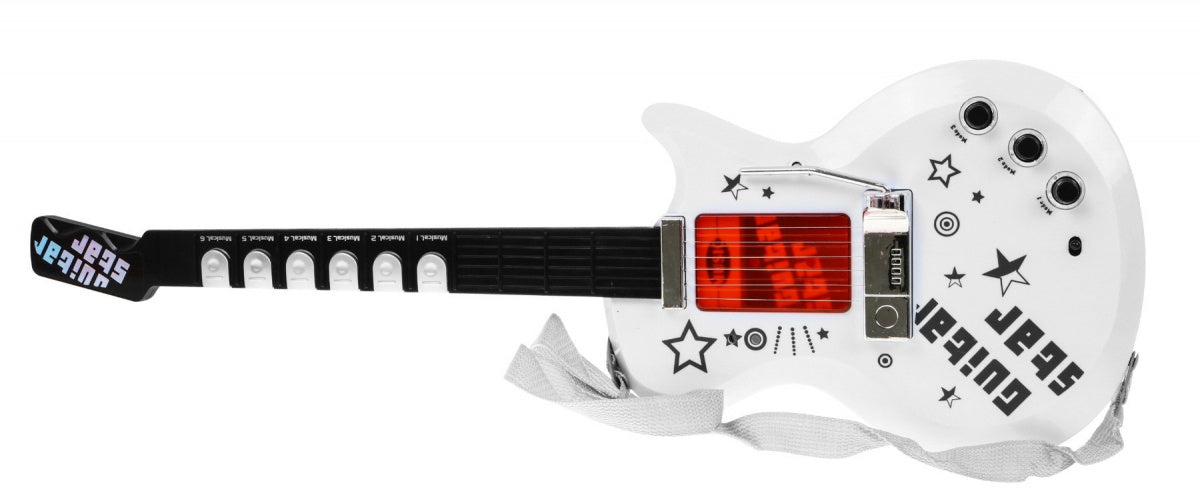 Dječja gitara + mikrofon - bijeli
