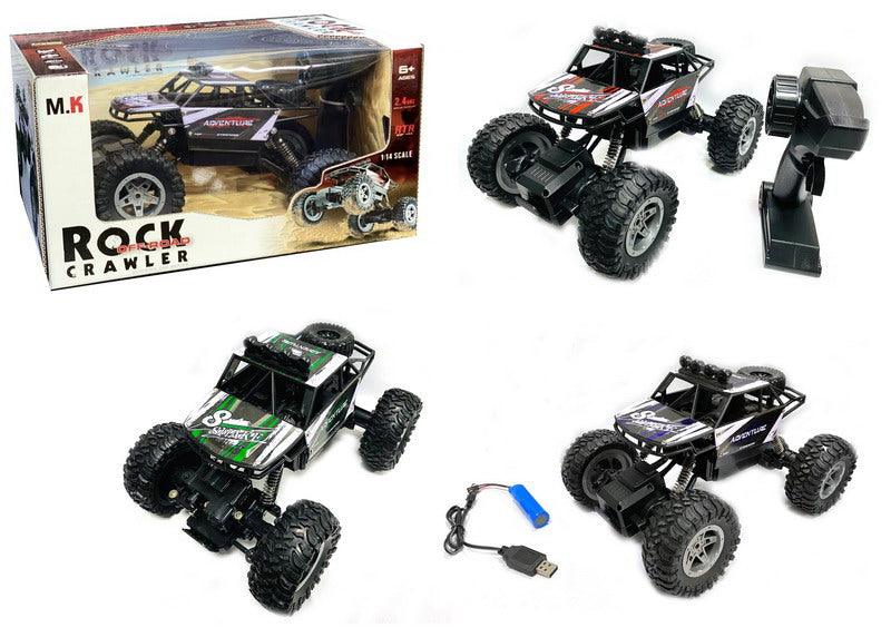 Metalni buggy na daljinsko upravljanje 1:14 Rock SHAKE - crni