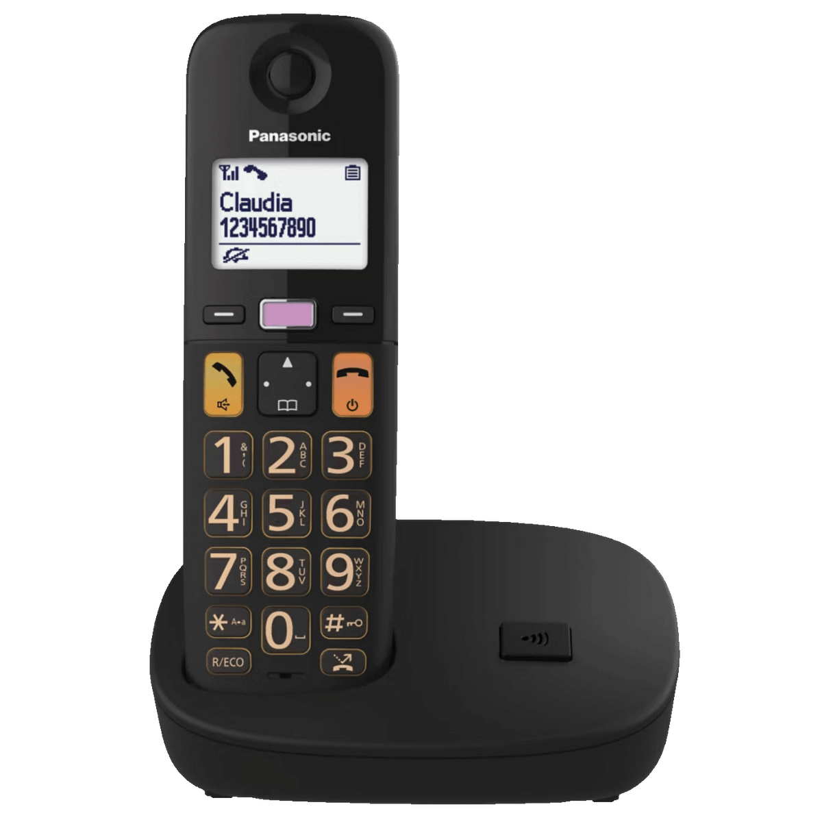 Panasonic Telefon bežični, DECT/GAP, 1.8" display, crna boja - KX-TGU110FXB