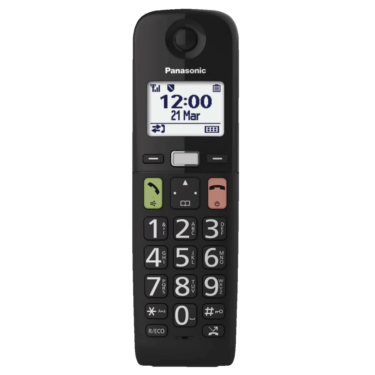 Panasonic Telefon bežični, DECT/GAP, 1.8" display, crna boja - KX-TGU110FXB