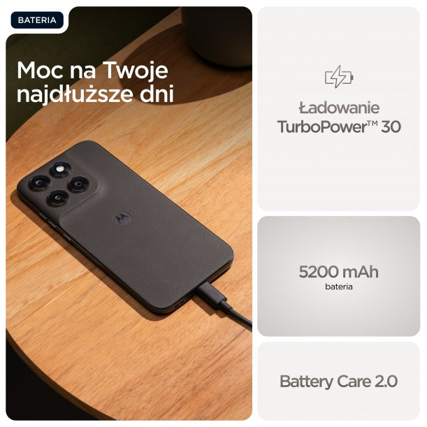 Motorola moto g77 17,3 cm (6.8") Hibridni dvostruki SIM Android 16.0 5G USB Tip-C 8 GB 256 GB 5200 mAh Crno