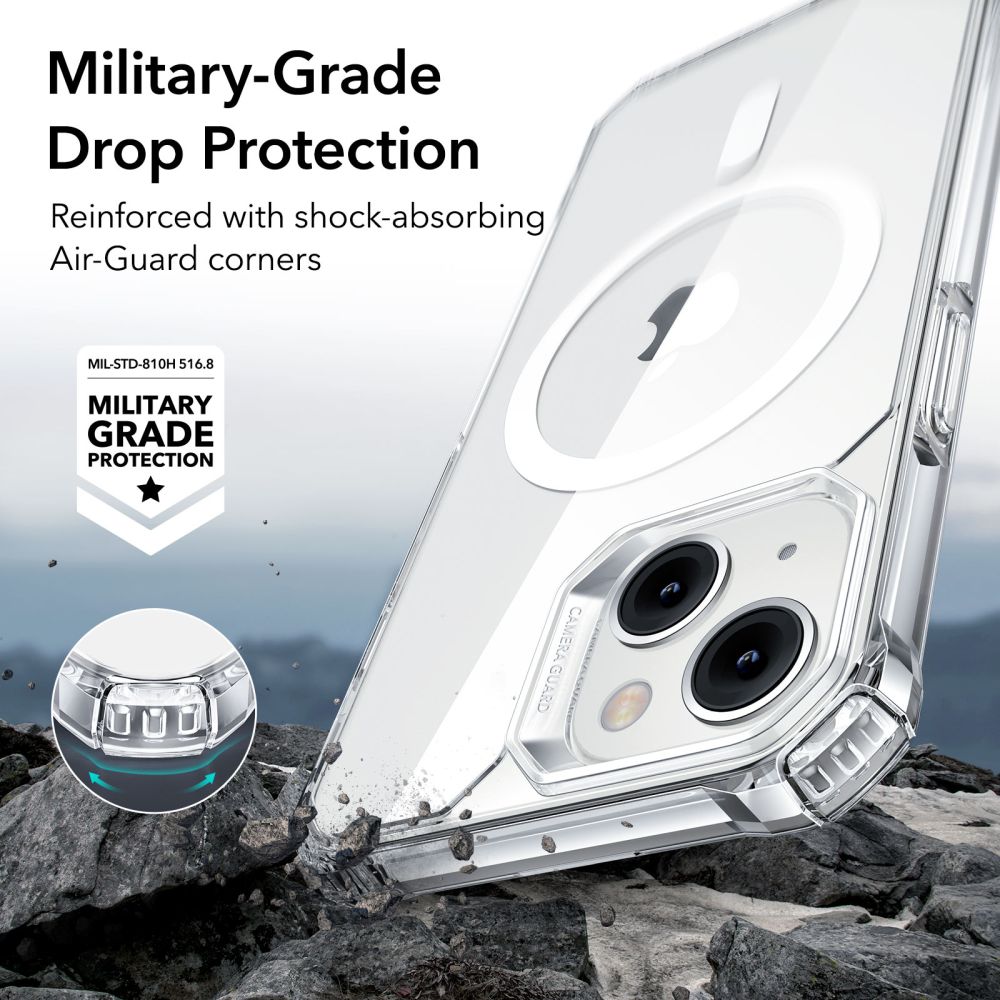 ESR AIR ARMOR HALOLOCK MAGSAFE ETUI ZA IPHONE 14 PLUS/15 PLUS CLEAR