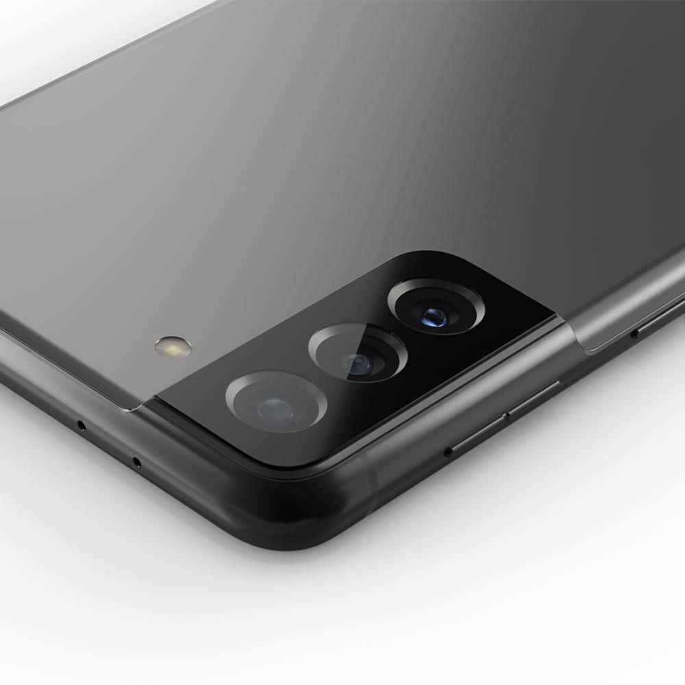 SPIGEN OPTIK.TR KALJENO STEKLO 2 KOSA ZA LEČO KAMERE SAMSUNG GALAXY S21 ČRNO