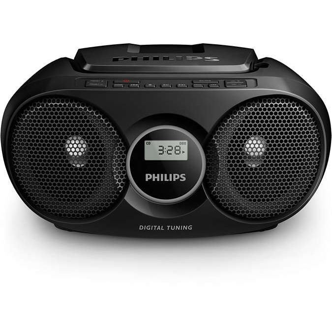 Philips AZ215B/12 prijenosni stereo sustav Digitalno 3 W FM Crno