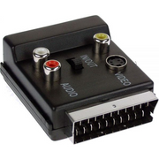 InLine 89959 prilagodnik za video kabel SCART (21-pin) 3 x RCA + S-Video Crno