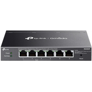 TP-Link Omada ES206GP mrežni prekidač Upravljano Gigabit Ethernet (10/100/1000) Podrška za napajanje putem Etherneta (PoE) Crno