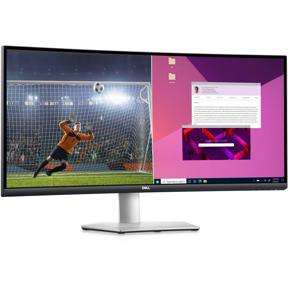 DELL S Series S3423DWC LED display 86,4 cm (34") 3440 x 1440 pikseli Wide Quad HD LCD Crno