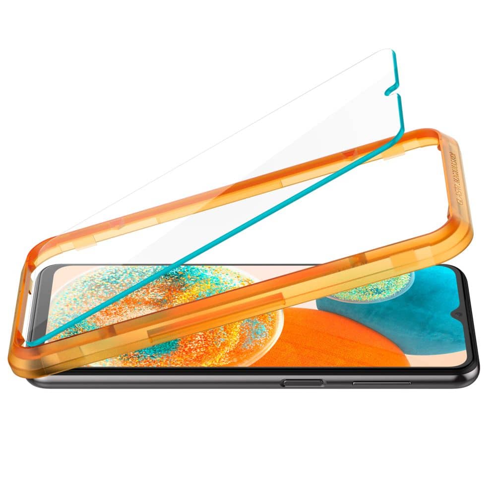 SPIGEN ALM GLAS.TR KALJENO STEKLO 2-KOS ZA SAMSUNG GALAXY A23 5G / LTE (AGL05279) CLEAR
