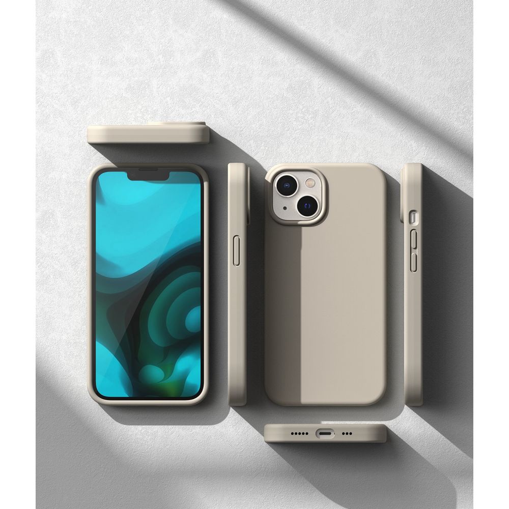 RINGKE SILIKONSKA MASKA ZA IPHONE 14 PLUS / 15 PLUS STONE