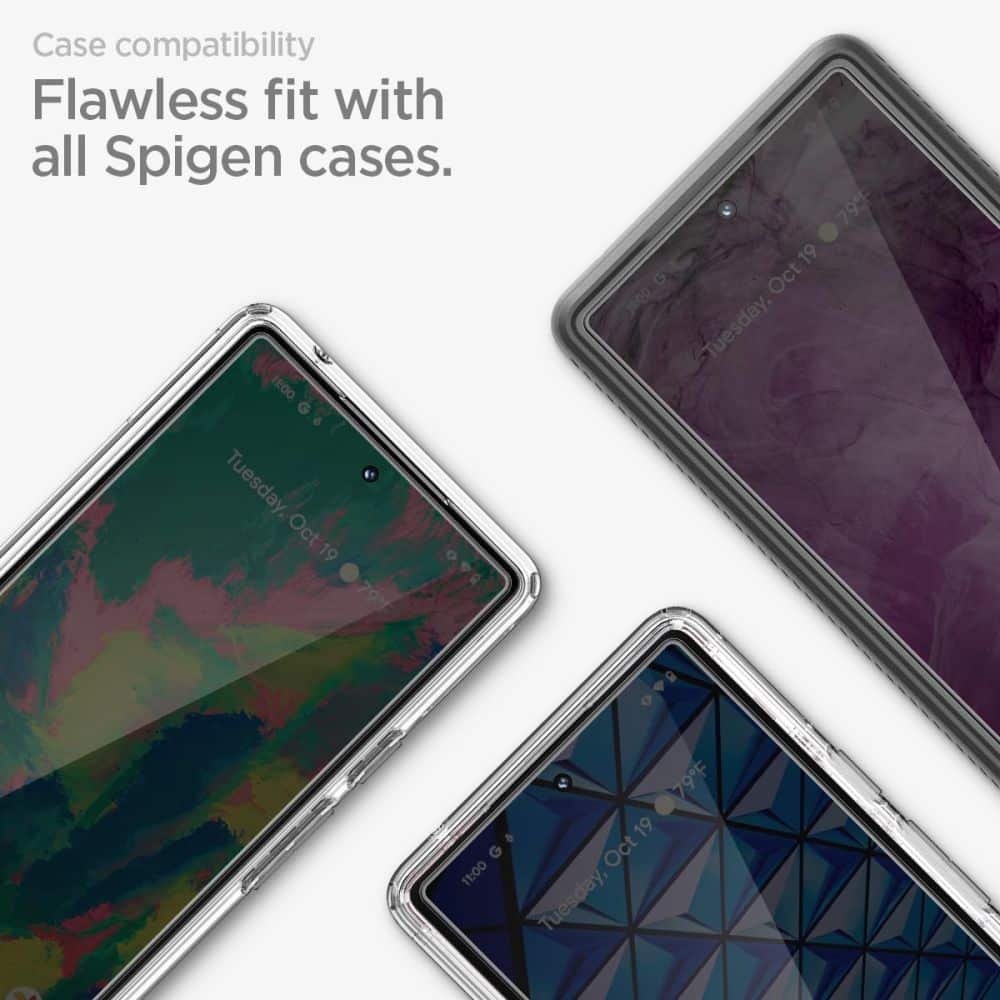 Spigen – Glas.tR Align Master (2 kosa) za Google Pixel 8 – prozorno