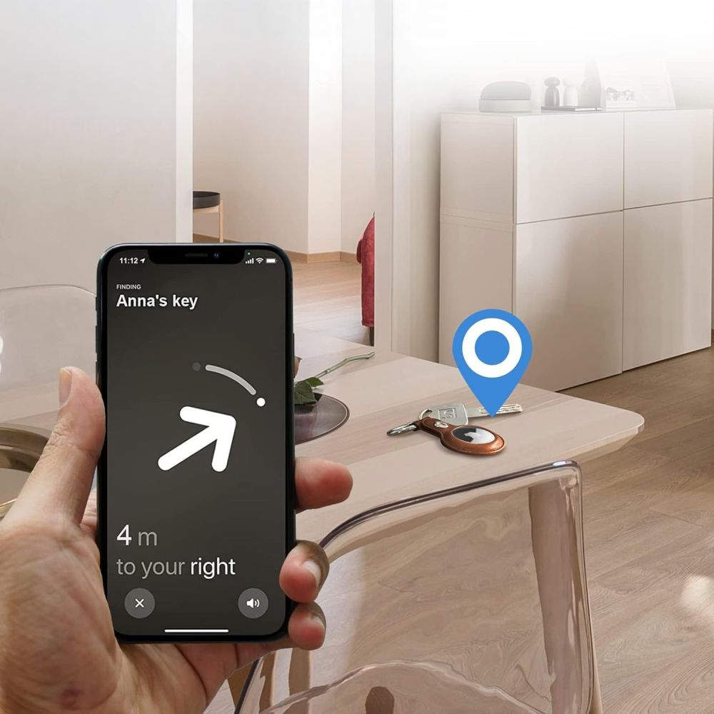 TECH-PROTECT NATURALFIT OVITEK ZA KLJUČEKE APPLE AIRTAG 1 / 2 - rjav