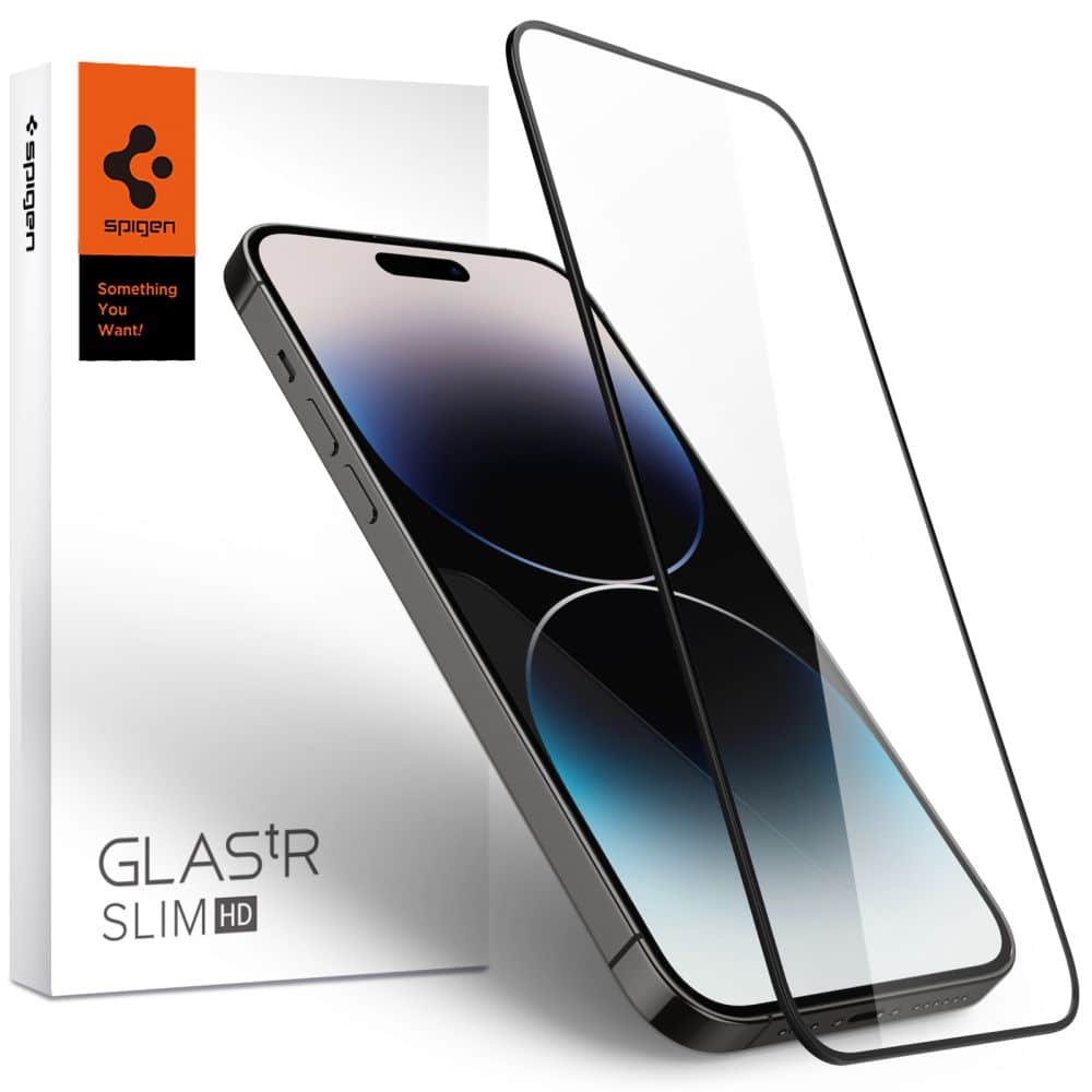 SPIGEN GLASS FC KALJENO STAKLO ZA IPHONE 14 PRO CRNO