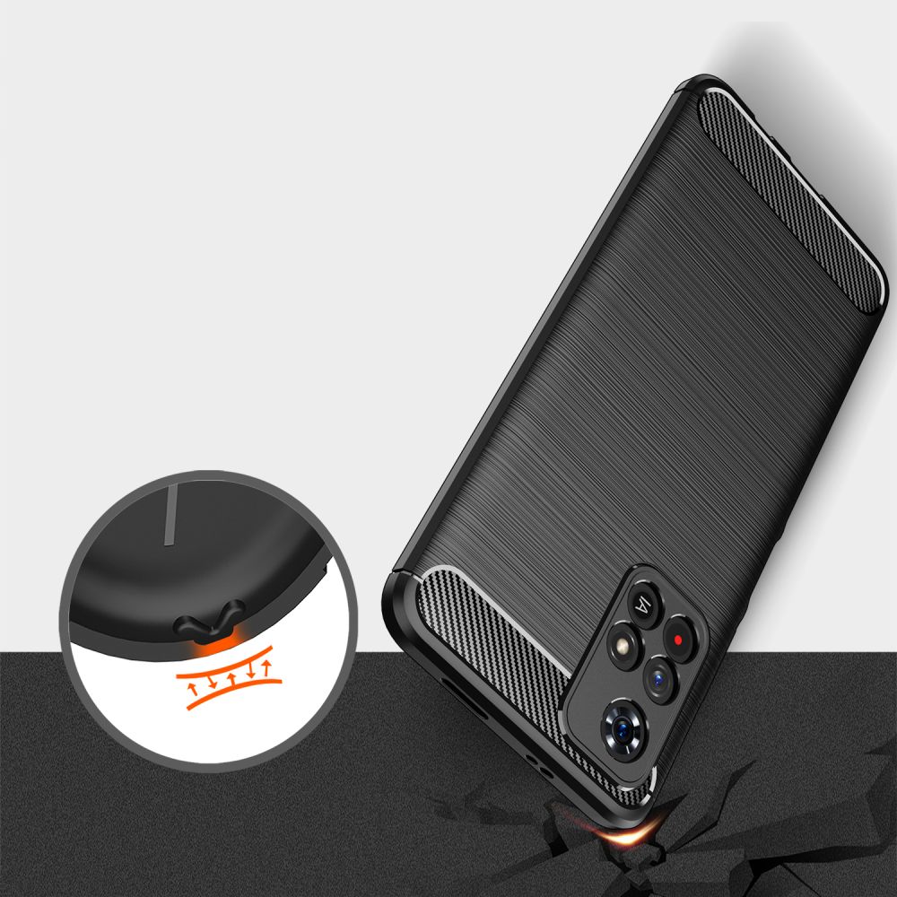 TECH-PROTECT TPUCARBON OVITEK ZA XIAOMI REDMI NOTE 11S 5G / POCO M4 PRO 5G ČRNE BARVE
