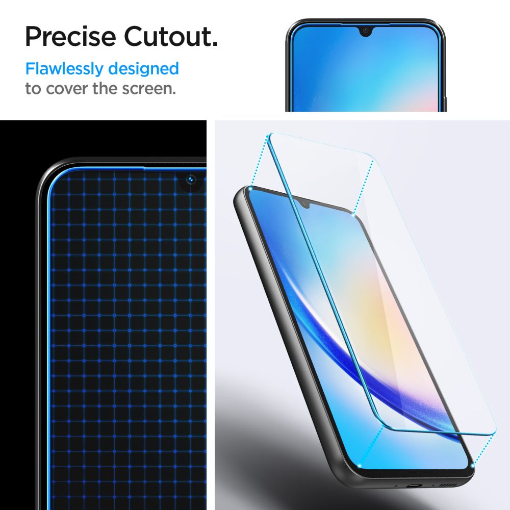 SPIGEN GLAS.TR SLIM KALJENO STEKLO 2 KOSA ZA SAMSUNG GALAXY A34 5G CLEAR