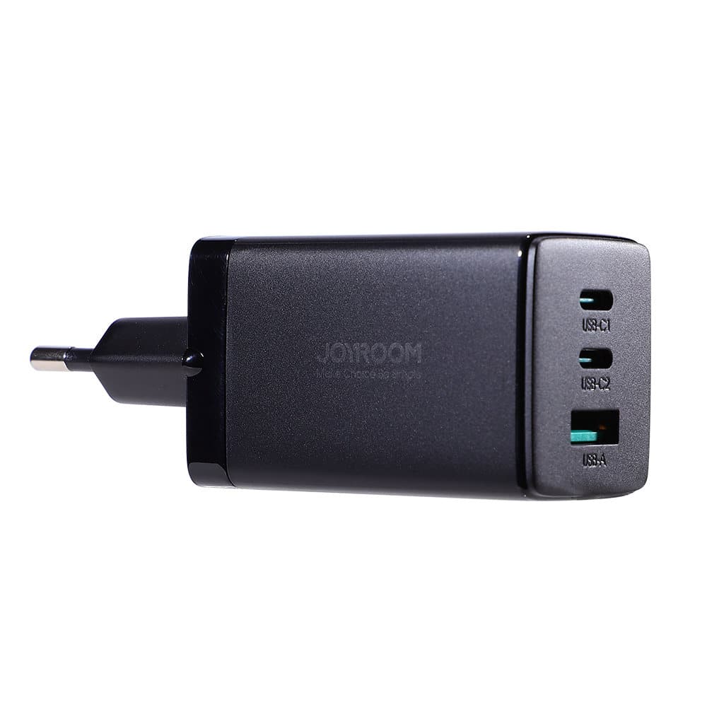 JoyRoom – Zidni polnilec (TCG01) – 2 x Type-C – USB hitro polnjenje 65 W s kablom Type-C na Type-C 100 W 120 cm – črn