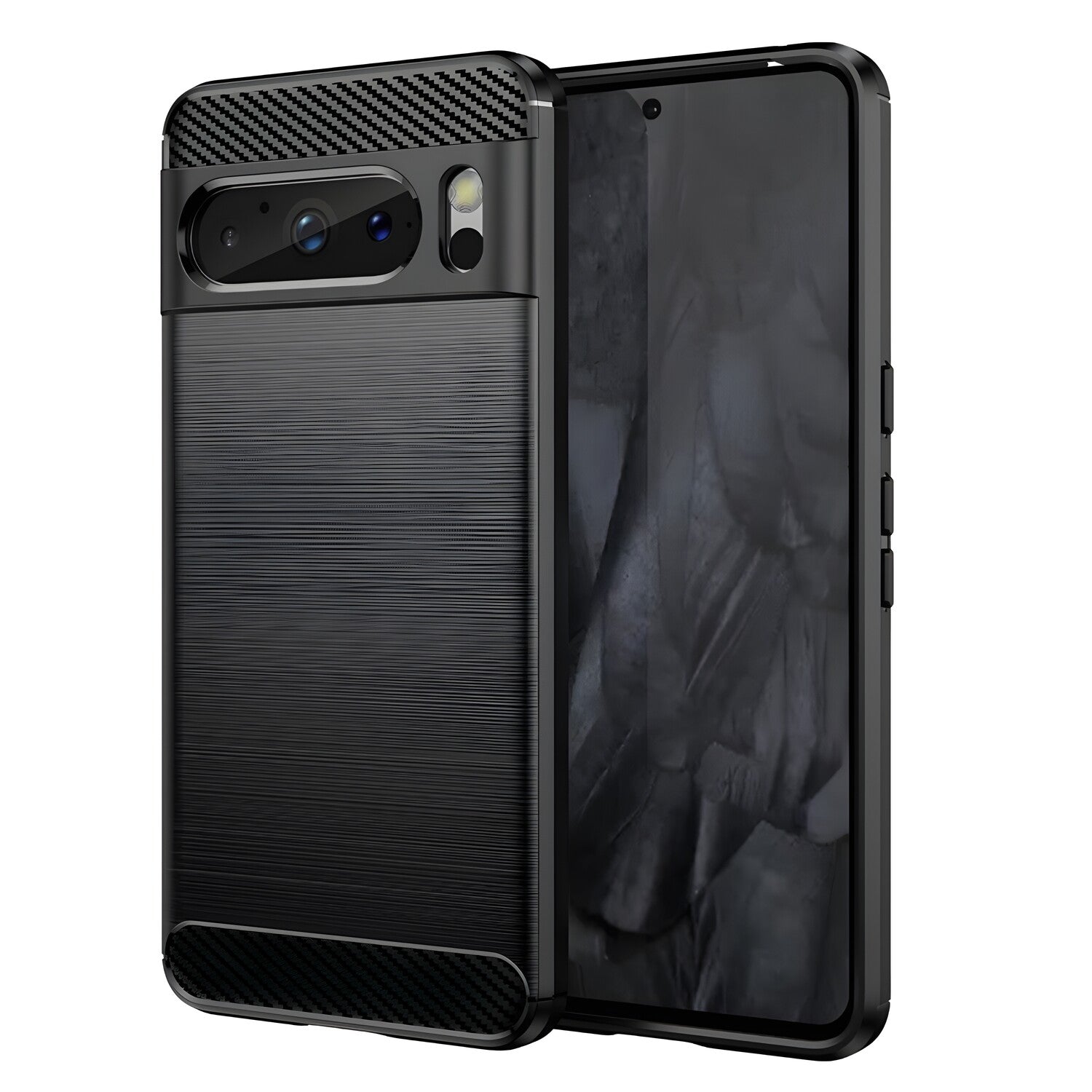 Futrola Carbon Shield TPU za Google Pixel 8 Pro - Crna KP27950