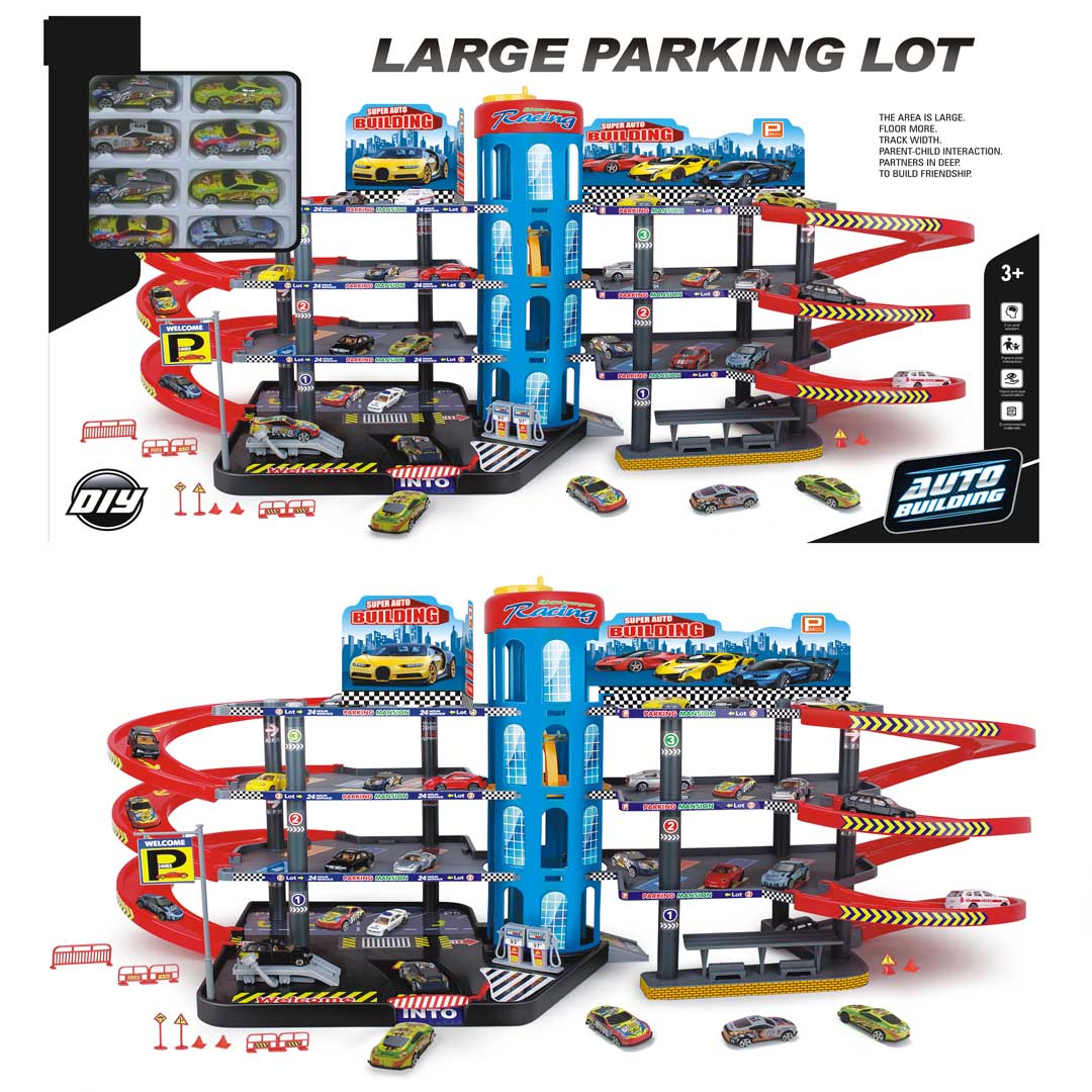 MEGA garaža + automobili za igru - LOT