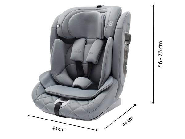 Baby Mix autosjedalica Hero Pro Grey