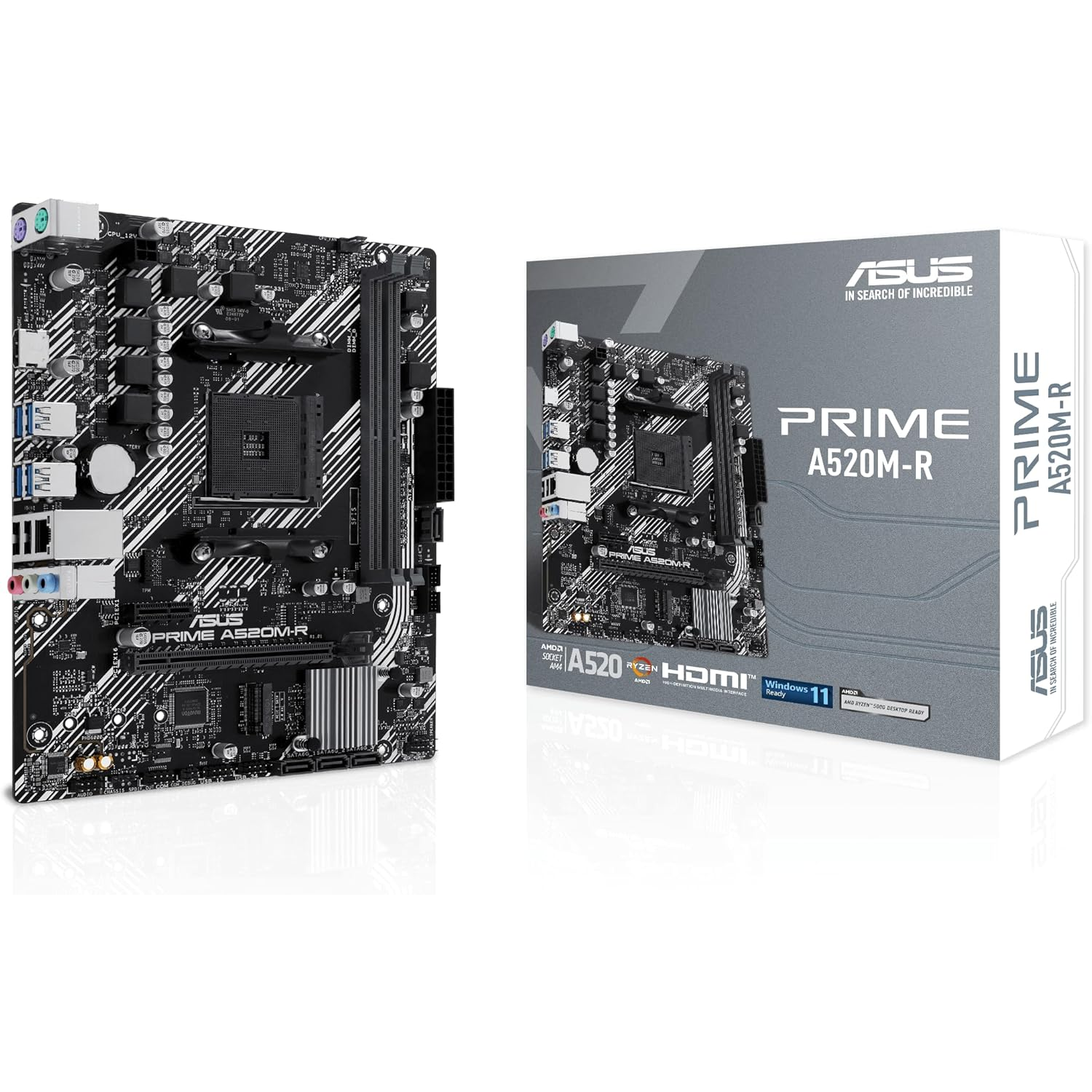 ASUS PRIME A520M-R AMD A520 Priključnice AM4 Mikro ATX