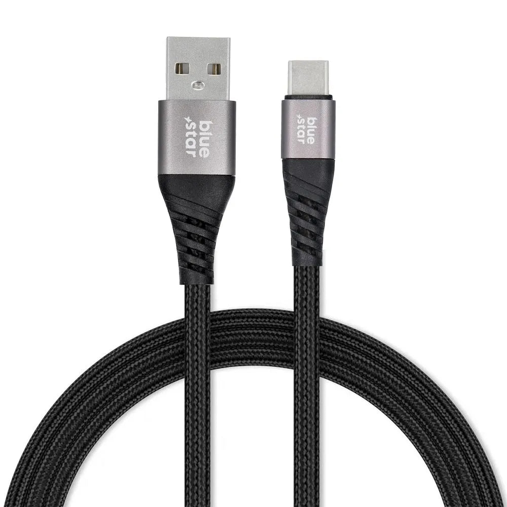 Blue Star pleten kabel USB A na Lightning 2.4A konektor