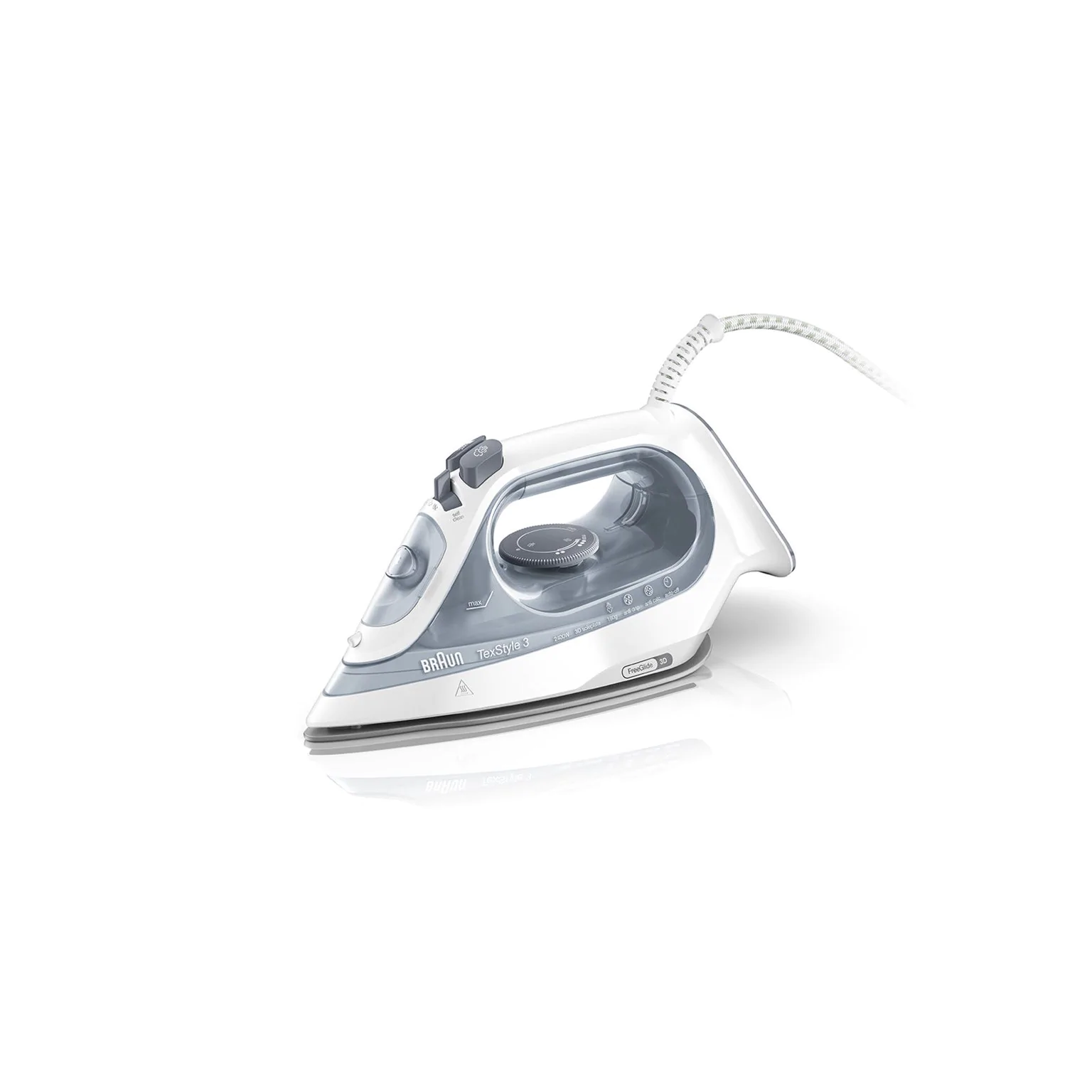 Braun TexStyle 3 SI 3054 Pegla na paru Keramička podnica glačala 2400 W Sivo