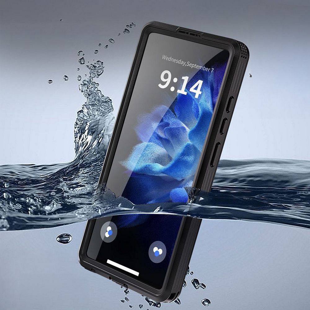 Shellbox Mars maska ​​za Samsung S26 ULTRA vodootporna s metalnim prstenom crna