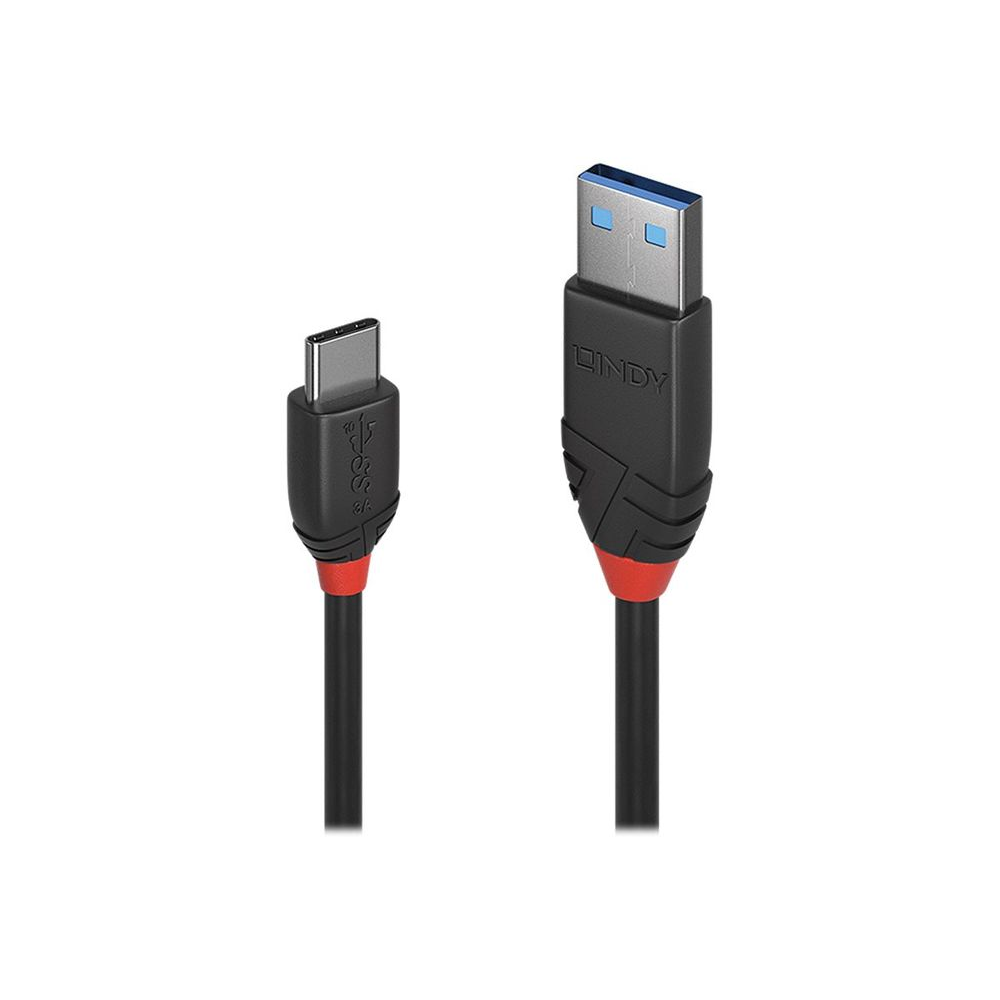 Lindy 36915 USB kabel 0,5 m USB 3.2 Gen 1 (3.1 Gen 1) USB A USB C Crno
