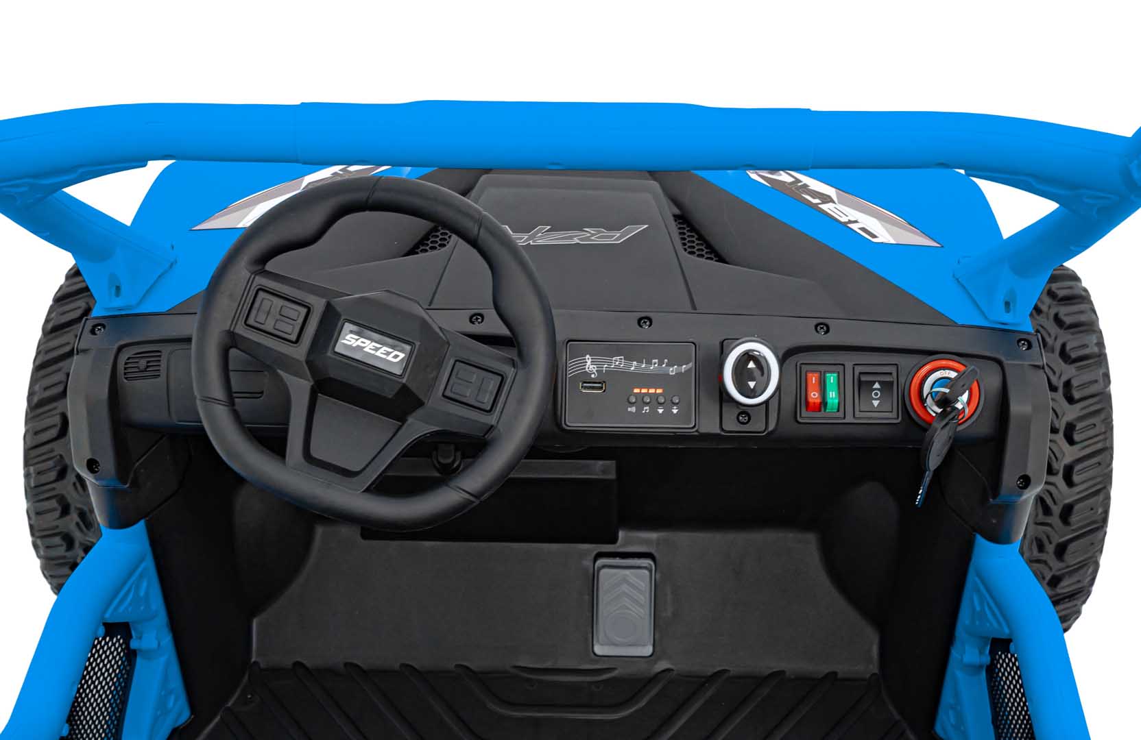 Buggy na akumulator UTV Racing 4x4 - DVOSJED - plavi