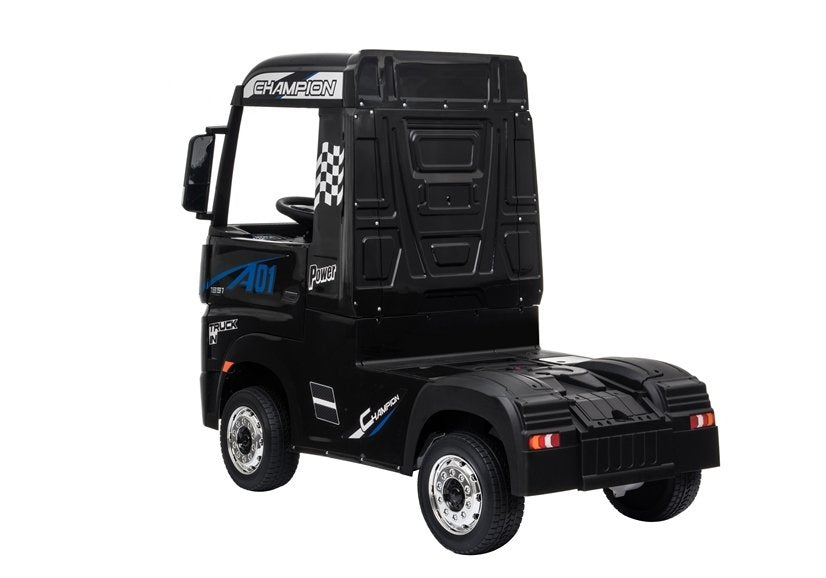 Kamion na akumulator Mercedes Actros 4x4 MP4- crni/lakirani