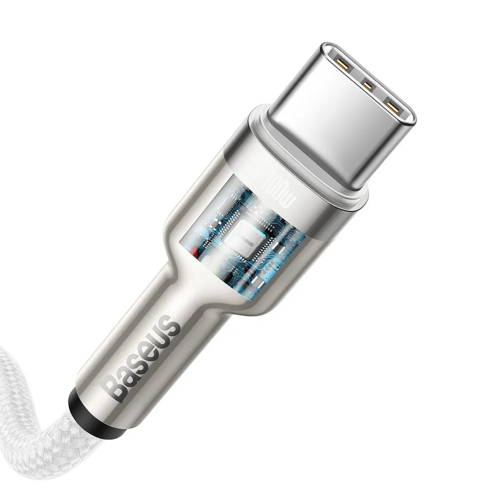 BASEUS kabel Type-C v Type-C PD100W Kovinski kabel CATJK-D02 2m bel