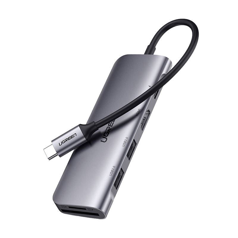 Ugreen 15214 priključna stanica i replikator porta za prijenosno računalo Žičano USB 3.2 Gen 1 (3.1 Gen 1) Type-C Lila, Metalno