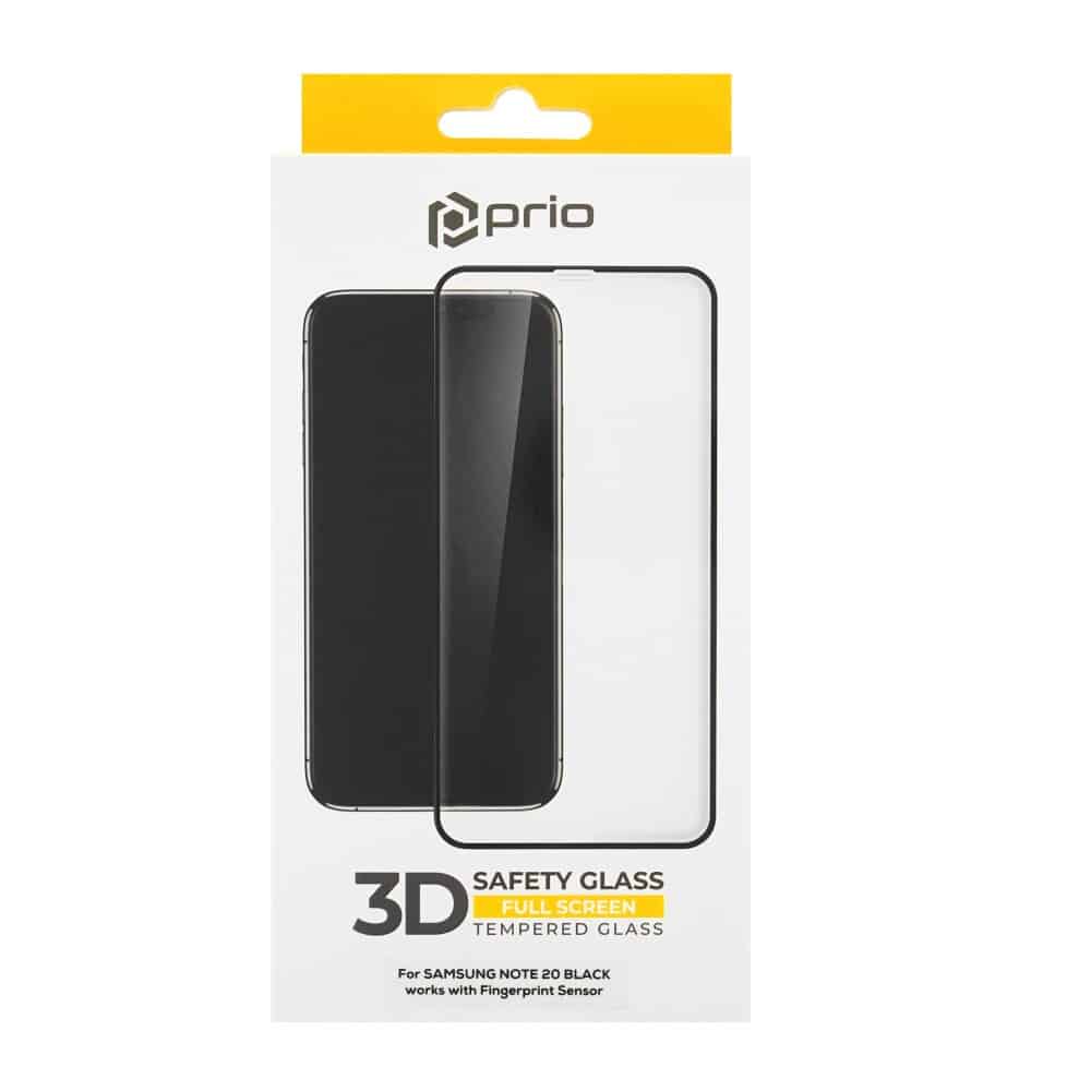 Prio 3D zaščitno steklo iz kaljenega stekla za Samsung Galaxy Note20 črno
