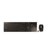 CHERRY DW 9100 SLIM tipkovnica Miš priložen RF bežični + Bluetooth QWERTZ Njemački Crno