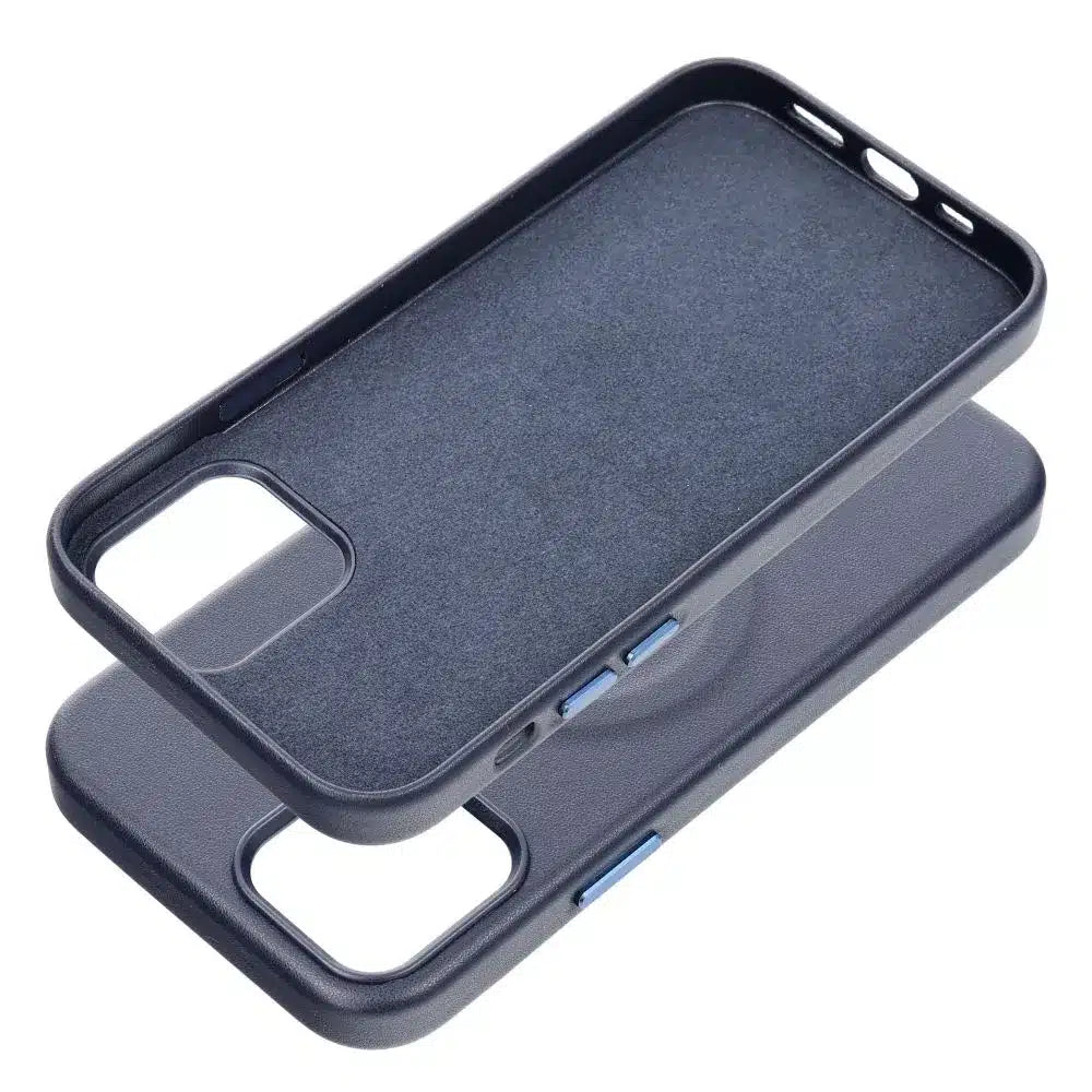 Roar usnjen ovitek Mag Case, združljiv z MagSafe – za iPhone 12 Pro, mornarsko moder