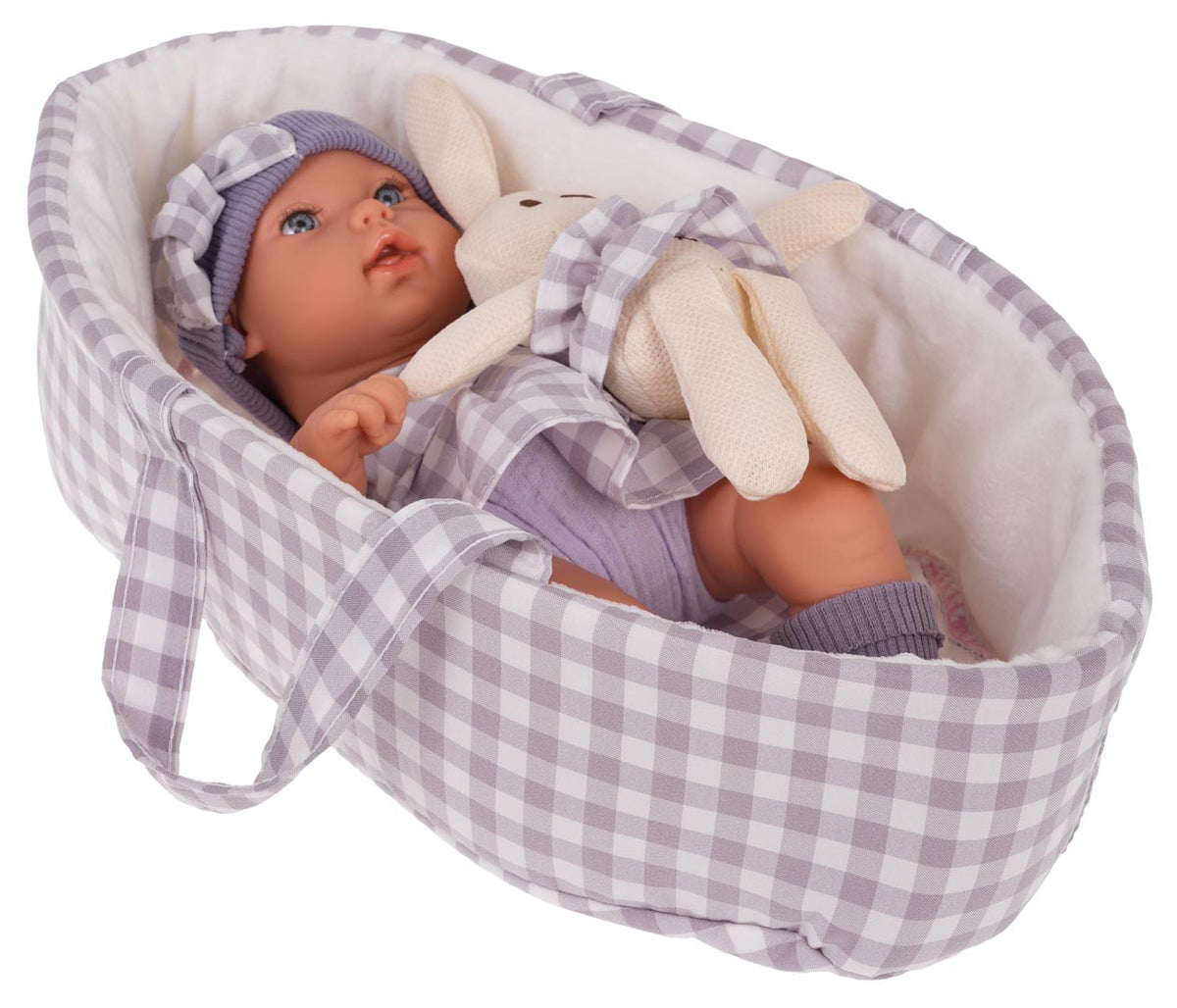 Beba lutka za igru sa dodacima - Lovely Baby - ljubičasto/siva