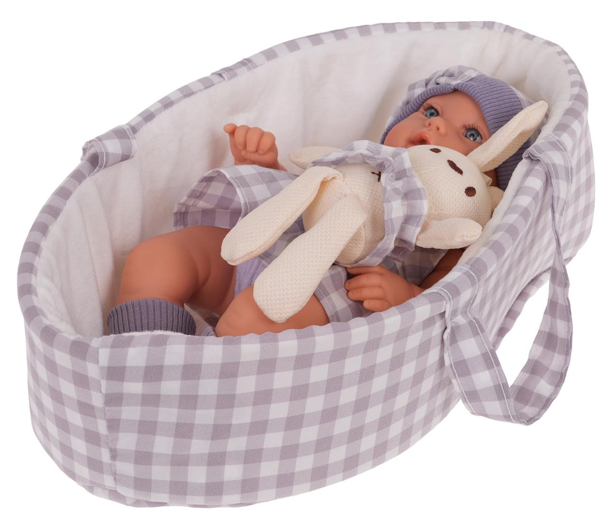 Beba lutka za igru sa dodacima - Lovely Baby - ljubičasto/siva