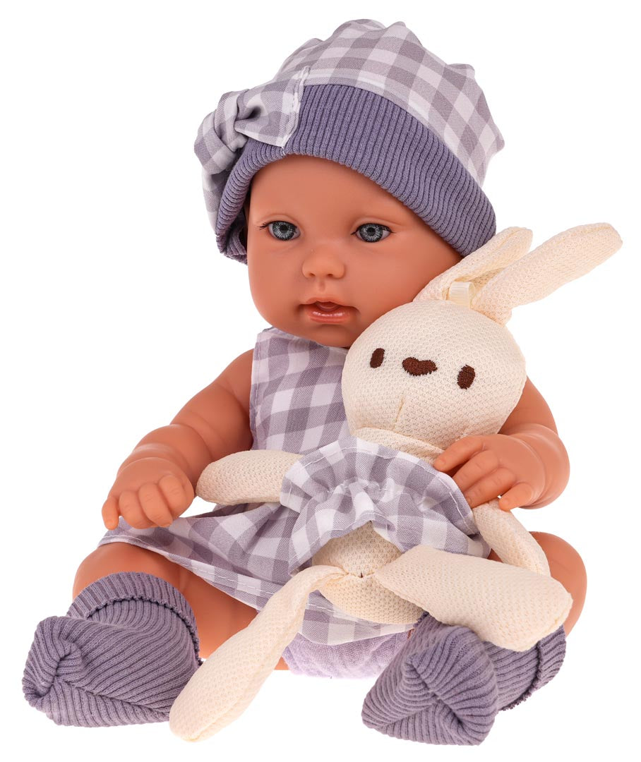 Beba lutka za igru sa dodacima - Lovely Baby - ljubičasto/siva