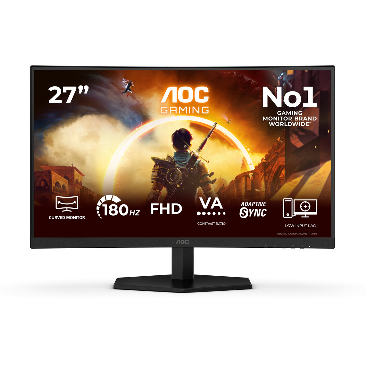 AOC G4 27" IPS FHD 180Hz računalni monitor 68,6 cm (27") 1920 x 1080 pikseli Full HD LCD Crno, Crveno