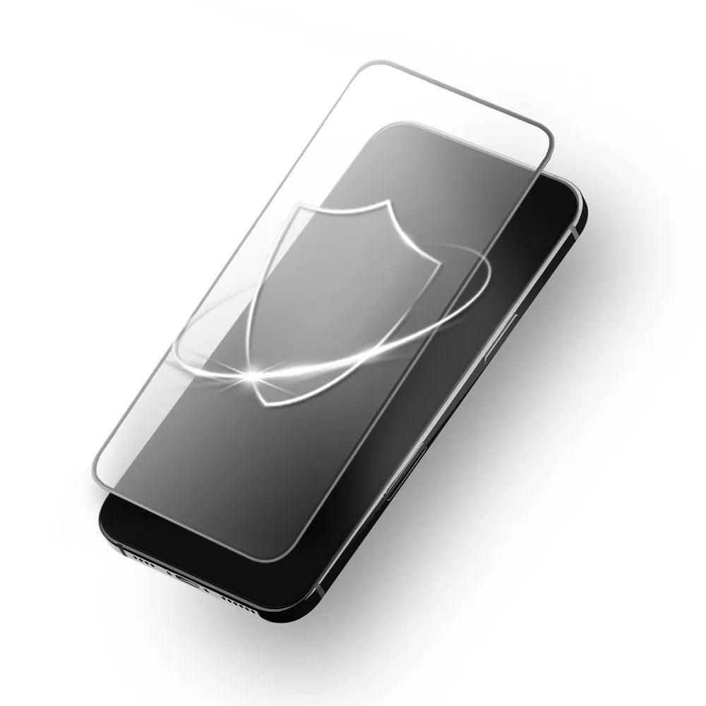 Kaljeno steklo Forcell Ultra Clear Glass za iPhone 16 Pro – črno