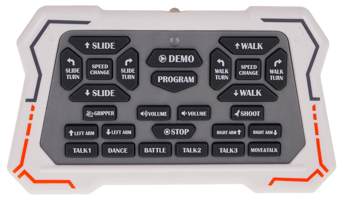 Multifunctional Orange White R/C Robot