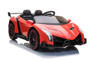 Licencirani auto na akumulator Lamborghini Veneno 4x4 - dvosjed - crveni
