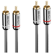 Lindy 35344 audio kabel 0,5 m 2 x RCA Antracit